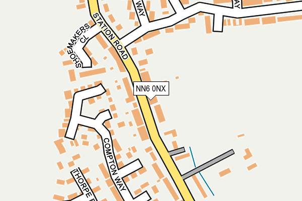 NN6 0NX map - OS OpenMap – Local (Ordnance Survey)