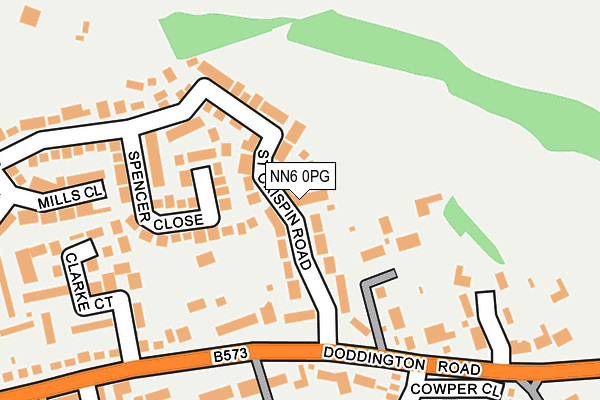 NN6 0PG map - OS OpenMap – Local (Ordnance Survey)