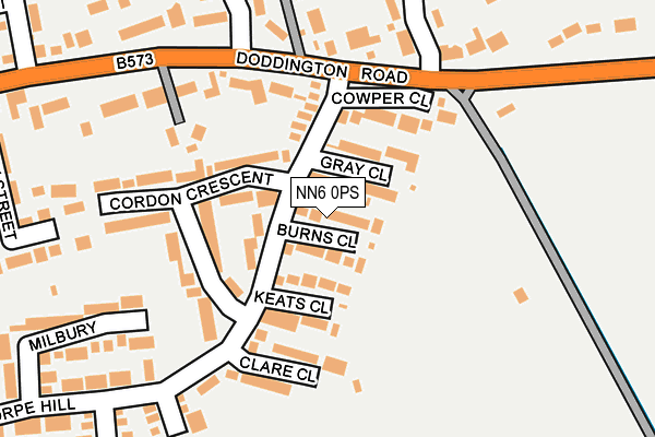 NN6 0PS map - OS OpenMap – Local (Ordnance Survey)