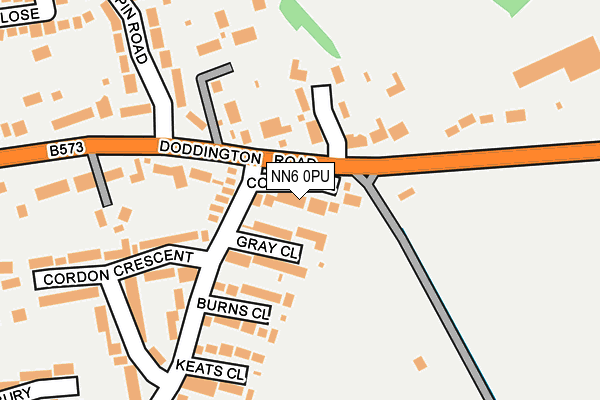 NN6 0PU map - OS OpenMap – Local (Ordnance Survey)