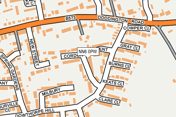 NN6 0PW map - OS OpenMap – Local (Ordnance Survey)