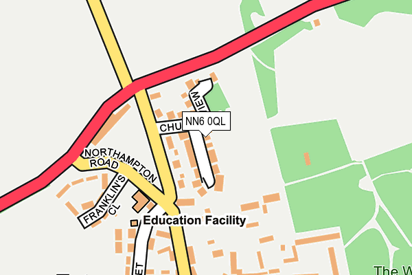 NN6 0QL map - OS OpenMap – Local (Ordnance Survey)
