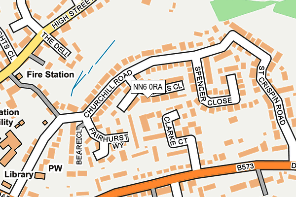 NN6 0RA map - OS OpenMap – Local (Ordnance Survey)