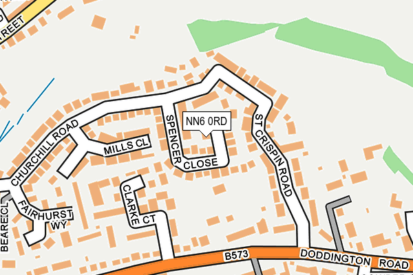 NN6 0RD map - OS OpenMap – Local (Ordnance Survey)