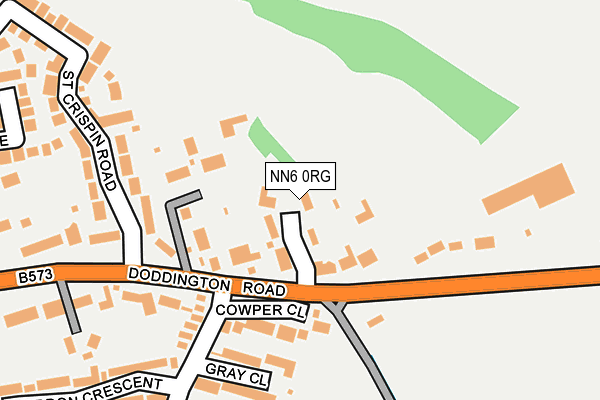 NN6 0RG map - OS OpenMap – Local (Ordnance Survey)