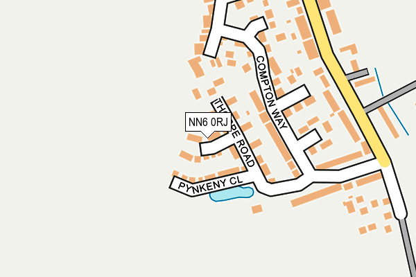NN6 0RJ map - OS OpenMap – Local (Ordnance Survey)