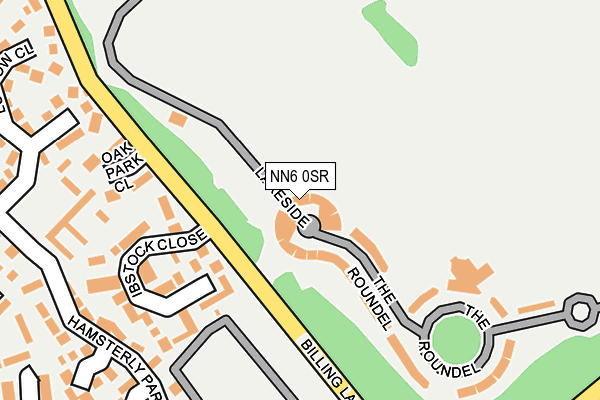 NN6 0SR map - OS OpenMap – Local (Ordnance Survey)