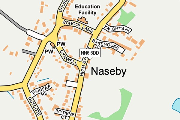 NN6 6DD map - OS OpenMap – Local (Ordnance Survey)