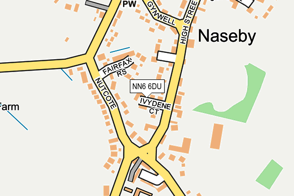NN6 6DU map - OS OpenMap – Local (Ordnance Survey)