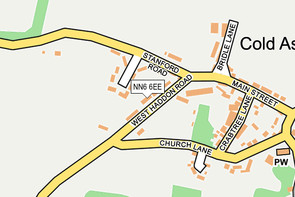 NN6 6EE map - OS OpenMap – Local (Ordnance Survey)