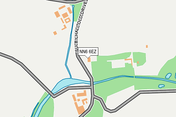 NN6 6EZ map - OS OpenMap – Local (Ordnance Survey)