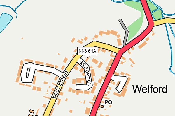 NN6 6HA map - OS OpenMap – Local (Ordnance Survey)