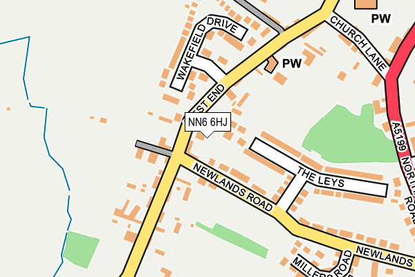 NN6 6HJ map - OS OpenMap – Local (Ordnance Survey)