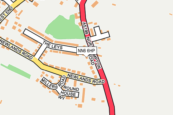 NN6 6HP map - OS OpenMap – Local (Ordnance Survey)
