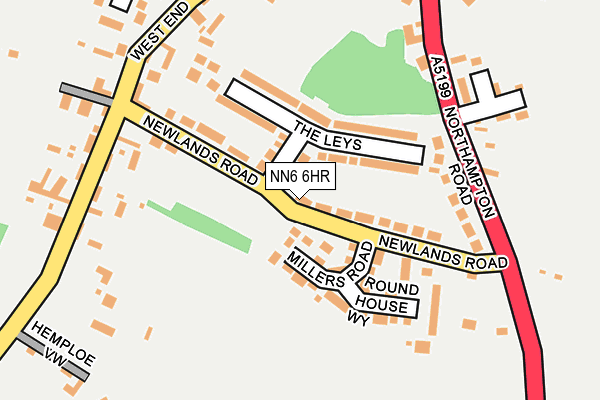 NN6 6HR map - OS OpenMap – Local (Ordnance Survey)
