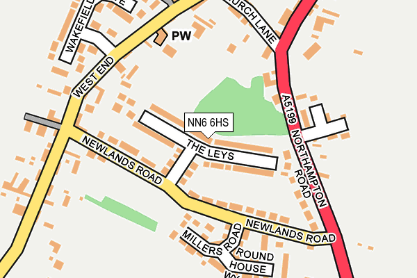 NN6 6HS map - OS OpenMap – Local (Ordnance Survey)