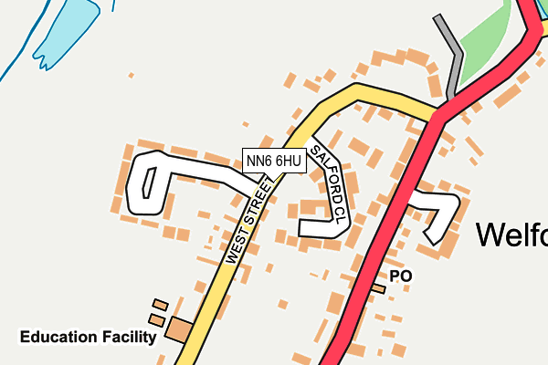 NN6 6HU map - OS OpenMap – Local (Ordnance Survey)