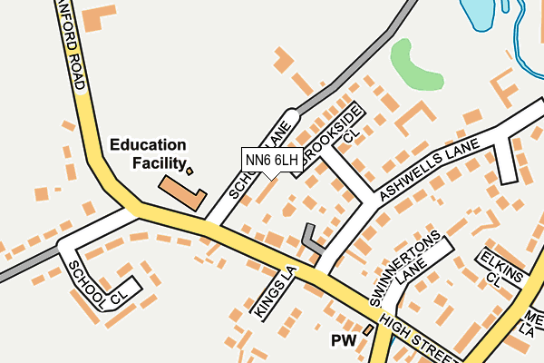 NN6 6LH map - OS OpenMap – Local (Ordnance Survey)