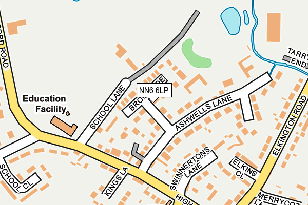 NN6 6LP map - OS OpenMap – Local (Ordnance Survey)