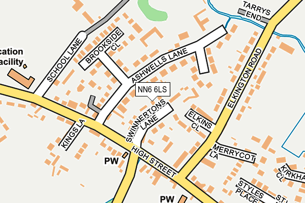 NN6 6LS map - OS OpenMap – Local (Ordnance Survey)