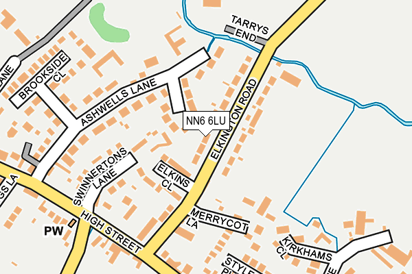 NN6 6LU map - OS OpenMap – Local (Ordnance Survey)