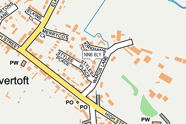 NN6 6LY map - OS OpenMap – Local (Ordnance Survey)