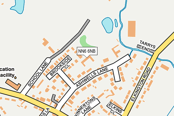 NN6 6NB map - OS OpenMap – Local (Ordnance Survey)
