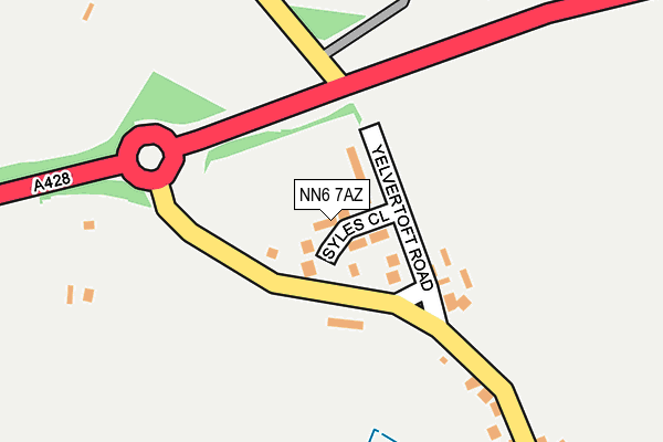 NN6 7AZ map - OS OpenMap – Local (Ordnance Survey)