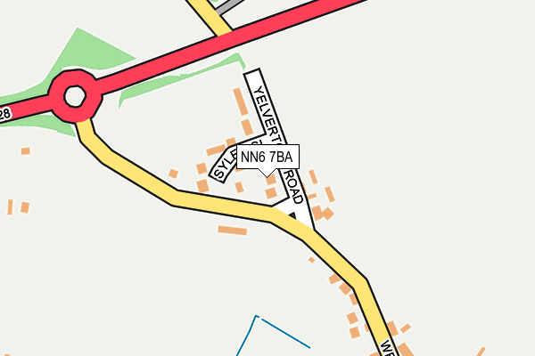 NN6 7BA map - OS OpenMap – Local (Ordnance Survey)