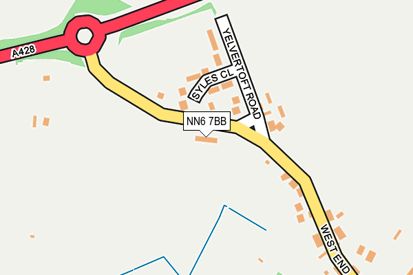 NN6 7BB map - OS OpenMap – Local (Ordnance Survey)