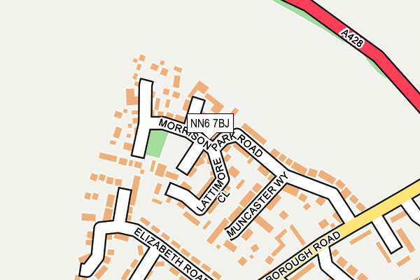NN6 7BJ map - OS OpenMap – Local (Ordnance Survey)