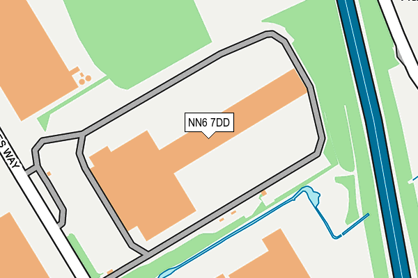 NN6 7DD map - OS OpenMap – Local (Ordnance Survey)