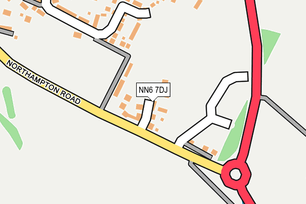 NN6 7DJ map - OS OpenMap – Local (Ordnance Survey)