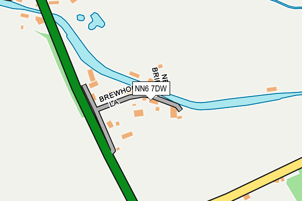 NN6 7DW map - OS OpenMap – Local (Ordnance Survey)