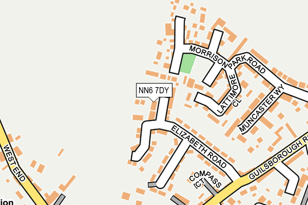NN6 7DY map - OS OpenMap – Local (Ordnance Survey)