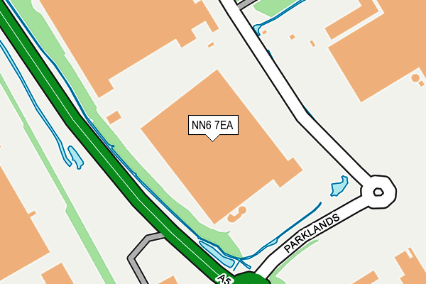 NN6 7EA map - OS OpenMap – Local (Ordnance Survey)