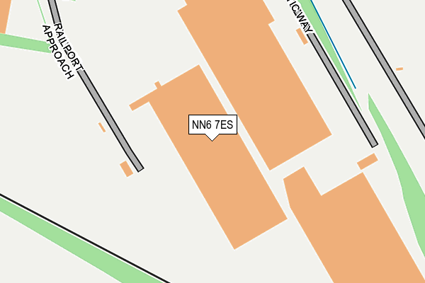 NN6 7ES map - OS OpenMap – Local (Ordnance Survey)
