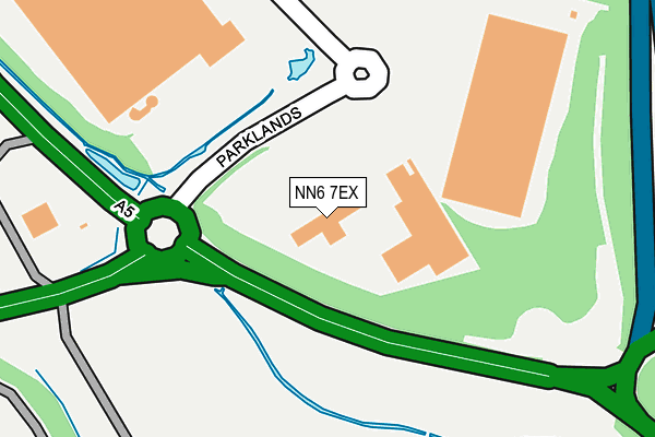 NN6 7EX map - OS OpenMap – Local (Ordnance Survey)