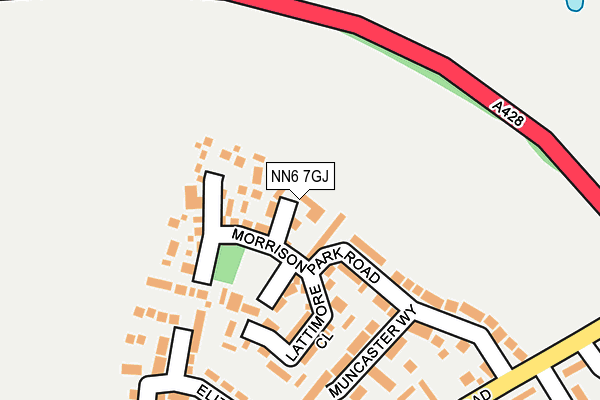 NN6 7GJ map - OS OpenMap – Local (Ordnance Survey)