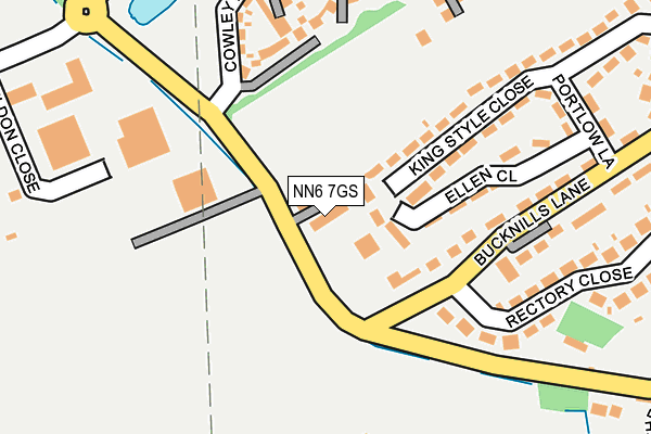 NN6 7GS map - OS OpenMap – Local (Ordnance Survey)