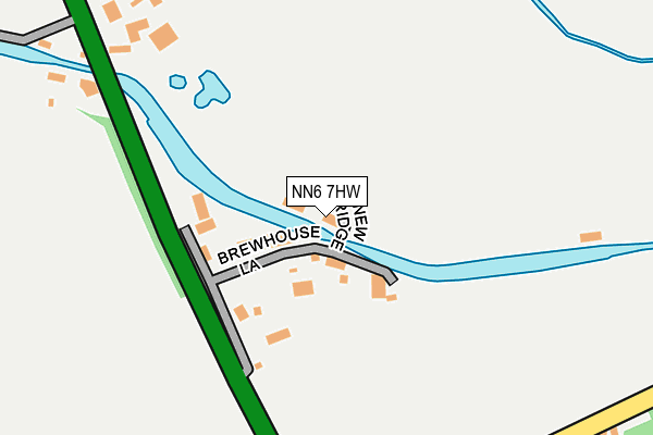 NN6 7HW map - OS OpenMap – Local (Ordnance Survey)