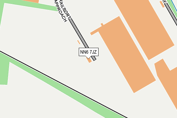 NN6 7JZ map - OS OpenMap – Local (Ordnance Survey)