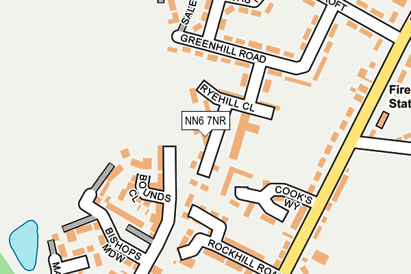 NN6 7NR map - OS OpenMap – Local (Ordnance Survey)