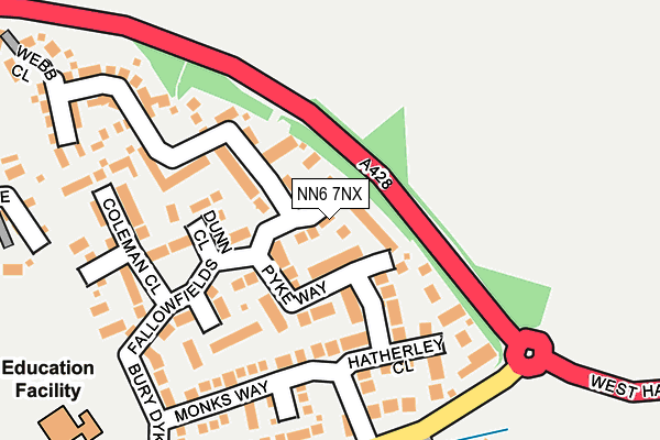NN6 7NX map - OS OpenMap – Local (Ordnance Survey)