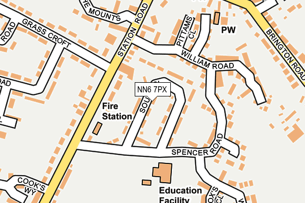Map of CSTNORTHAMPTONSHIRE LTD at local scale