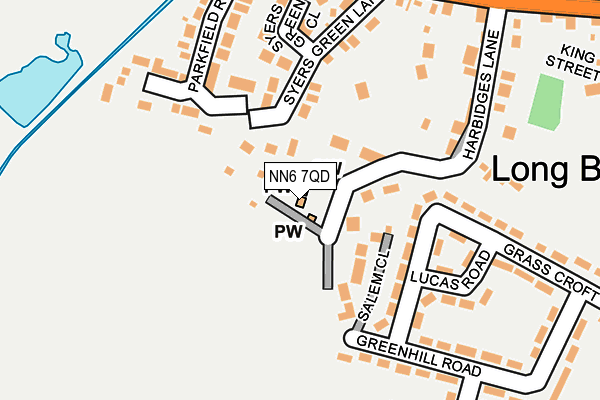 NN6 7QD map - OS OpenMap – Local (Ordnance Survey)