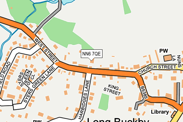 NN6 7QE map - OS OpenMap – Local (Ordnance Survey)