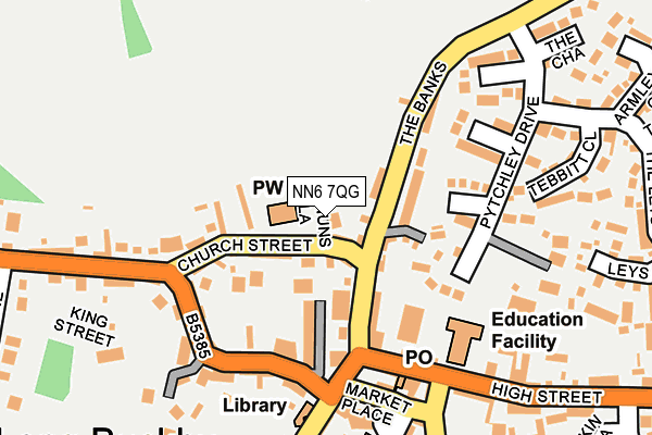 NN6 7QG map - OS OpenMap – Local (Ordnance Survey)