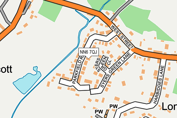 NN6 7QJ map - OS OpenMap – Local (Ordnance Survey)