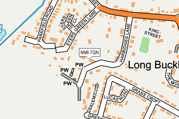 NN6 7QN map - OS OpenMap – Local (Ordnance Survey)